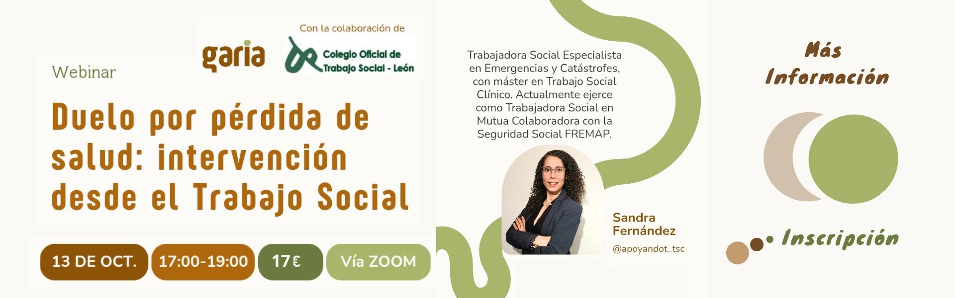 WEBINAR - DUELO POR PÉRDIDA DE SALUD: INTERVENCIÓN DESDE EL  TR
